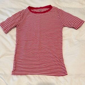 GAP Red and White Striped Tee